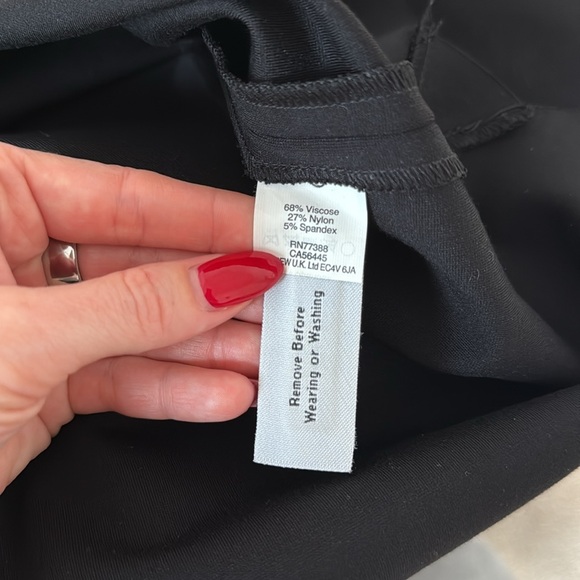 Madewell Black Sleeveless Shirttail Shift Collar Dress - Picture 4 of 4